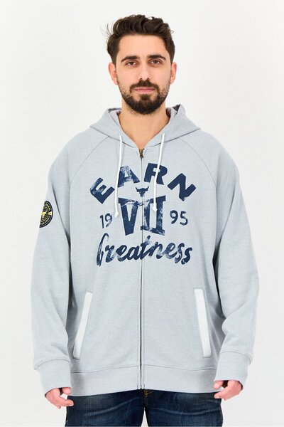 Under Armour Men Brand Logo Long Sleeve Hoodie, Grey