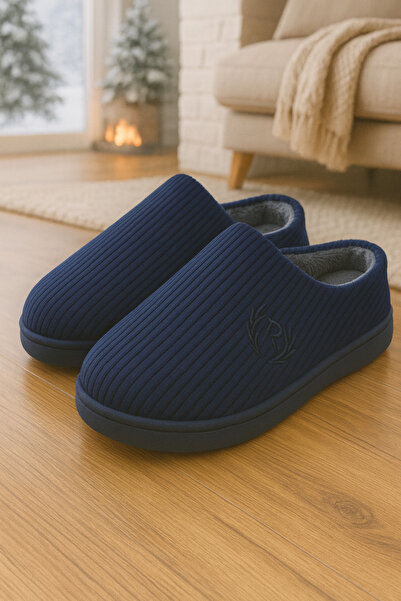 ALB TERLİK AYAKKABI SAN. TİC. LTD. ŞTİ. Зимові домашні капці з підошвою для чоловіків - м'яка підошва, тепла, безшумна модель, зручна модель