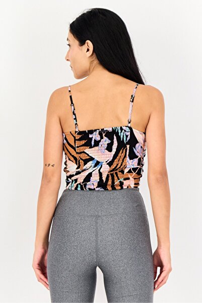 BİLLABONG Women Sweetheart Neck Sleeveless Allover Print Top, Multicolor
