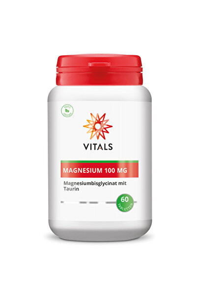 Eherbal Magnesium bisglycinate with taurine 100mg 60 tablets, Vitals