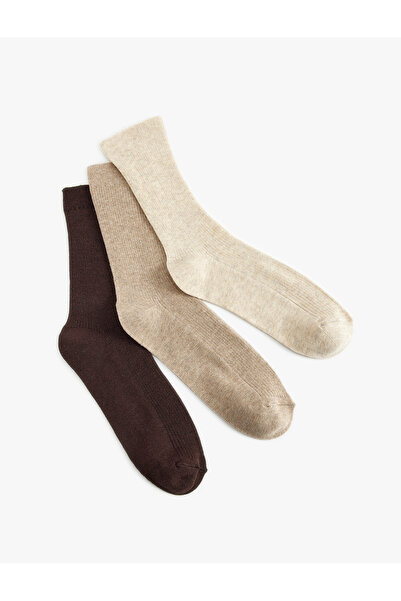 Koton Multicolored 3-Piece Sock Set