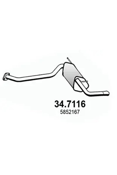 ASSO Toba Esapament Finala Opel Zafira A Microbus