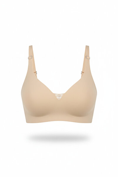 larocci Women's Laser Cut Thin Sponge Non-Supported Skin Crop Bra