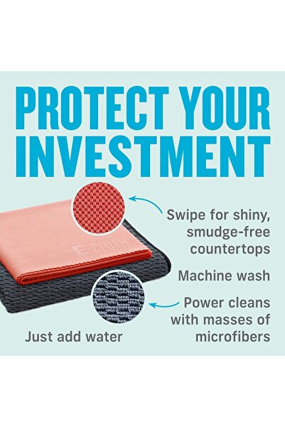 Generic E-Cloth Premium Microfiber Cleaning Cloth Set for Granite, Stone and Marble - 2 Pack