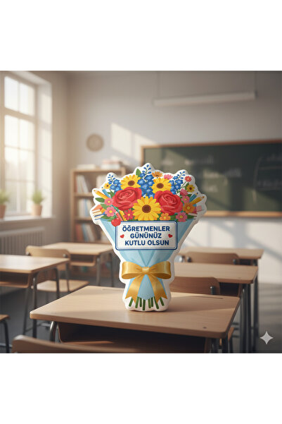 Piloji Teacher's Day Gift - Pofidik Flower Bouquet Pillow |   Shaped 50cm Fib...