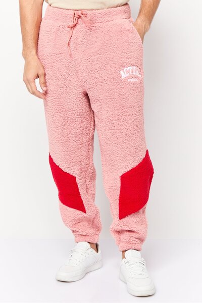 Asos Design Men Relaxed Fit Two-Tone Co-ord Jogger Pants, Rose Pink