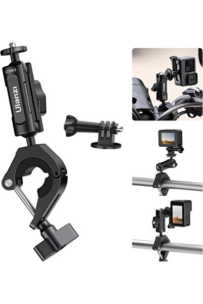 ulanzi حامل Goquick 360° للدراجة/المقود لكاميرات الحركة (يناسب مقاس 8-35 مم)