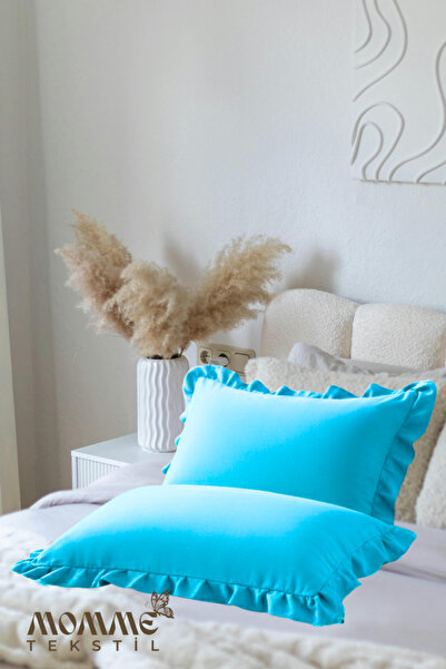 MoMMe Modern Ruffed Zippered Pillowcase 50X70 cm 2 Pieces