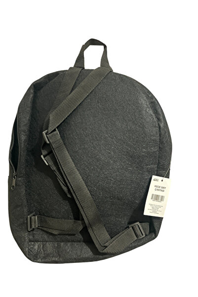 Topraq Baskılı Keçe Sırt Çantası Gri