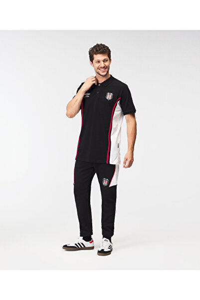 Kartal Yuvası Πέσιτσας Σ.Κ. Μπλουζάκι πόλο με λαιμόκοψη από βαμβάκι για προπόνηση ομάδας Bjk Umbro 25/26 ΜΑΥΡΟ