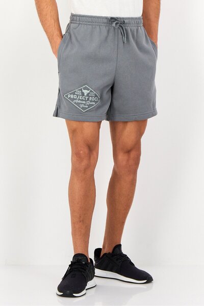 Under Armour Men Project Rock Loose Fit Training Shorts, Grey