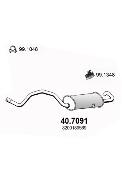 ASSO Toba Esapament Finala Renault Megane 2/Scenic 2