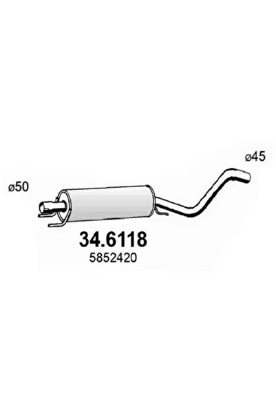 ASSO Toba Esapamet Intermediara Opel Astra H
