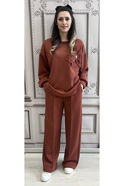 styleFlex Trening dama din vascoza elastica cu floare aplicata