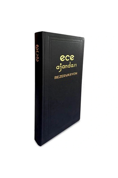 Ece AVRASYA 17x33 TİCARİ GÜNLÜK REZERVASYON AJANDA 600 SAYFA SİYAH