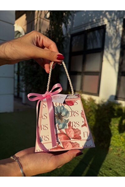 FİDAN PAZARI NİŞAN SÖZ HEDİYELİĞİ SAPLI ÇANTA VE SUKULENT PEMBE RENKLİ MODEL(20 ADET)