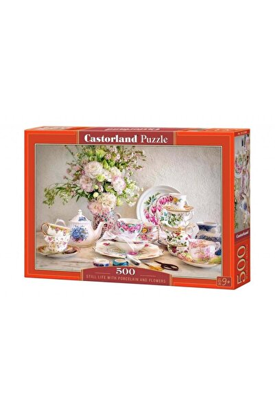 Castorland Puzzle 500 pieces Still Life with Porcelain and Flowers 53384