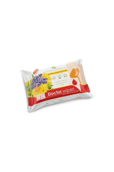 DOCTOR WIPES Șervețele umede pentru Calmarea Hemoroizilor 42 buc/pach