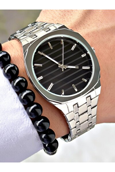 Tisaati Özel Lüks Seri Classic Tasarım Eşref Tek Saat Modeli Metal Kordon Erk...