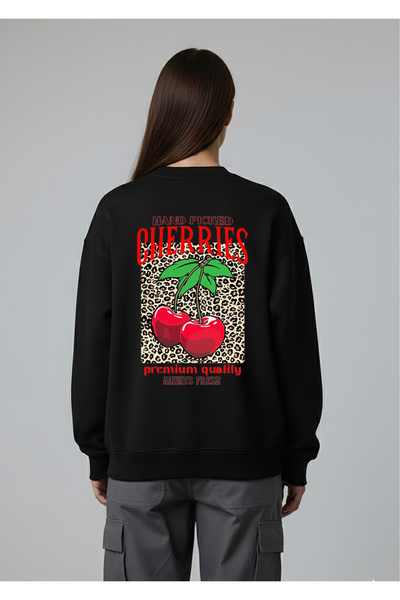 LORVEX Swea tricou oversize pentru femei, cu decolteu tip crew, imprimat PICK...