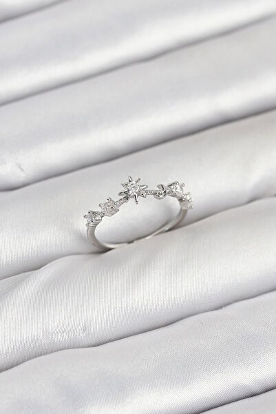 Skygo Brass Silver Color Manifest Women's Ring - Tj-Byk3891