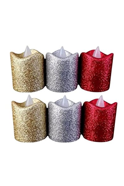 Generic Glitter Flameless LED Votive Candles, Decorative Candles for Weddings...