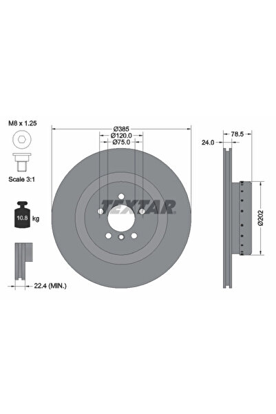 TEXTAR Disc Frana Bmw X5/X6
