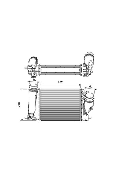 VALEO Intercooler Compresor Nissan 10-Trail 3/10-Trail Van/Qashqai 2 Renault ...
