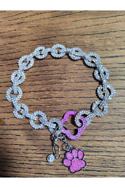 Çılgın saçlar TAŞLI KÖPEK KOLYESİ