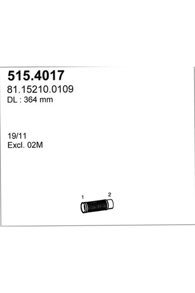 ASSO Teava Flexibila Esapament Fata Man Tgs 1/Tgx 1