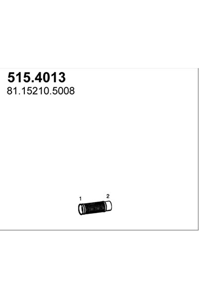 ASSO Teava Flexibila Esapament Fata Man Tgs 1/Tgx 1