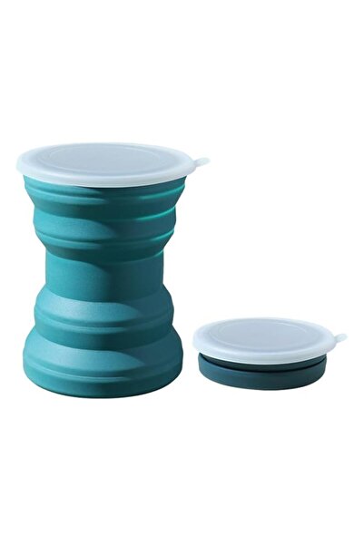 Generic Hokone Silicone Collapsible Travel Cup, Folding Camping Cup with Lids...