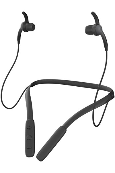 Ifrogz سماعات أذن لاسلكية رياضية Neckband 2 مزودة بميكروفون - أسود