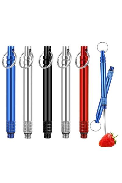 Generic Titanium Toothpicks, Portable Stainless Steel, Pack of 5, for Outdoor...