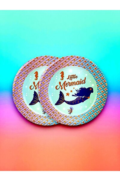 partylady 8-Person Mermaid Themed Disposable Plates (8 Pieces)