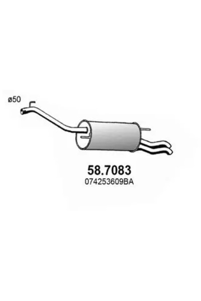 ASSO Toba Esapament Finala Vw Transporter T4 Bus/Transporter T4 Caroserie/Tra...