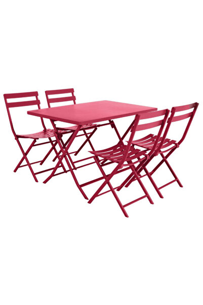 Hesperide Greensboro 4-Seat Epoxy Treated Foldable Rectangular Garden Table