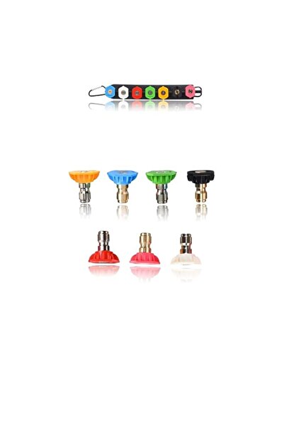 Generic Pressure Washer Nozzle Set, 7 Piece Quick Connect Tips with Holder, 1...