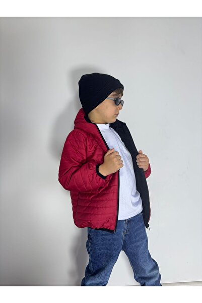 LEONE GYM Şişme İçi Peluşlu Sabit Kapüşonlu Bebek Çocuk Mont