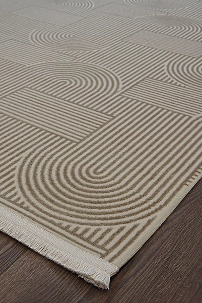 aren.HALI Gorbio Modern Vizon Bohem Modeli Akrilik Makine Halısı