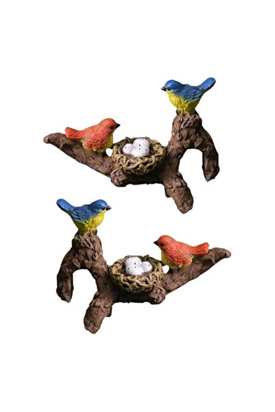 Generic 2Pcs Lifelike Birds Garden Statues, Mini Resin Bird Statues Figurines...