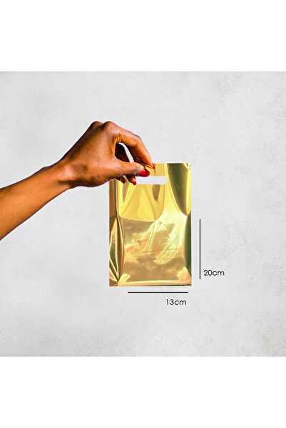 ALPJOY Hand Sewing Bag Metallic Shiny Hand Sewing Bag 13X20 Pack of 100