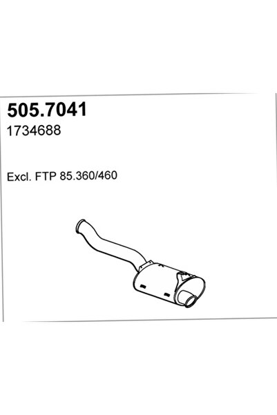 ASSO Amortizor Zgomot Mijloc/Spate Daf Cf 85/Xf 105