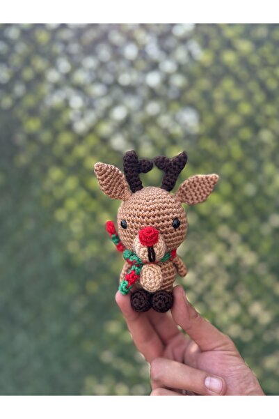SLECrochet Yılbaşı Temalı El Yapımı Amigurumi Figürler – Ren Geyiği, Noel Bab...