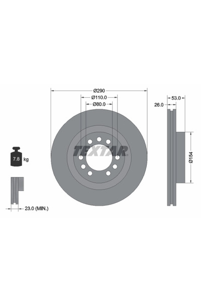 Krieger Disc Frana Iveco Daily 3 Caroserie/Daily 3 Platou / Sasiu