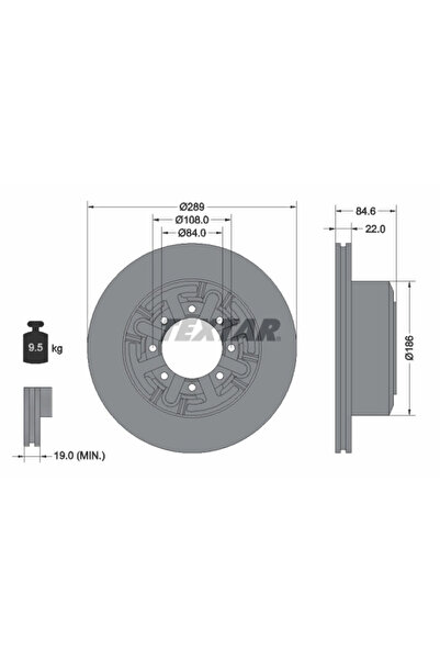 Krieger Disc Frana Iveco Daily 2 Bus/Daily 2 Caroserie/Daily 2 Platou / Sasiu