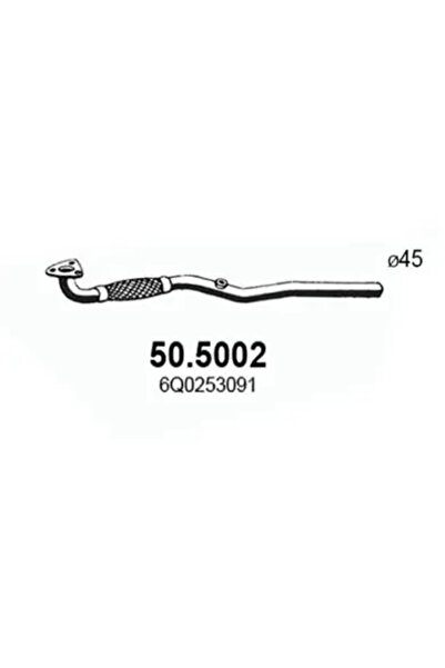 ASSO Racord Evacuare Centru Seat Cordoba/Ibiza 3 Skoda Fabia 1