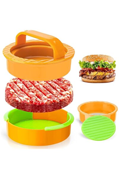 Generic HASTHIP® Burger Hamburger Patty Maker, 3.5" Grooved Texture Burger Pr...