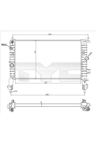 TYC Radiator Racire Motor Opel Meriva A Microbus