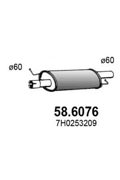 ASSO Toba Esapamet Intermediara Mitsubishi Lancer 7 Vw Multivan T5/Transporte...